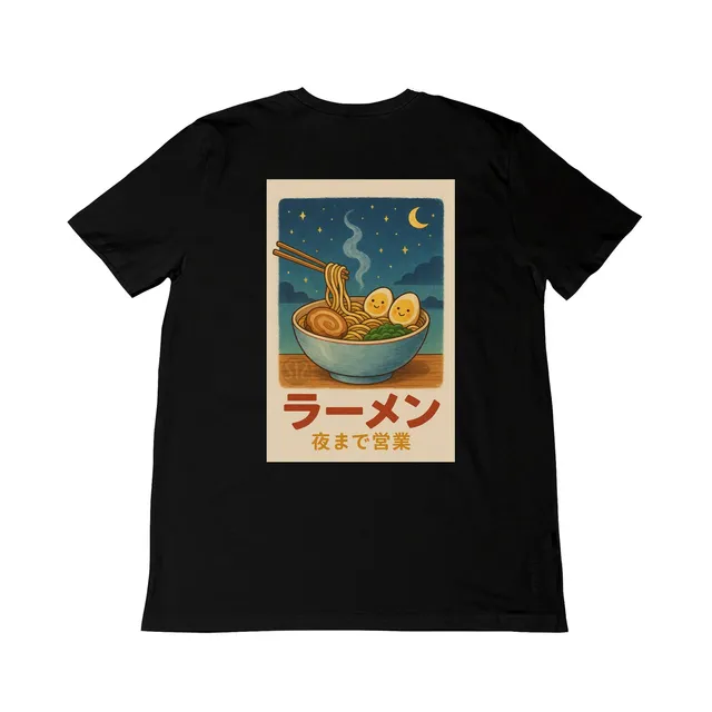 Seetees Sushi Tales Ramen sotto le stelle t-shirt grafica