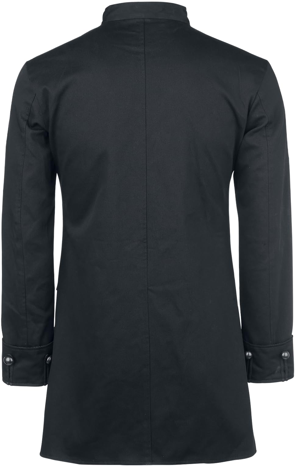 Gothicana by EMP cappotto uomo nero collo alto XL