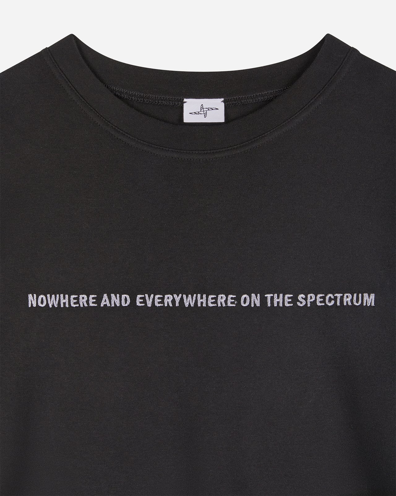 Noskra Statement T-shirt nera cotone ricamo
