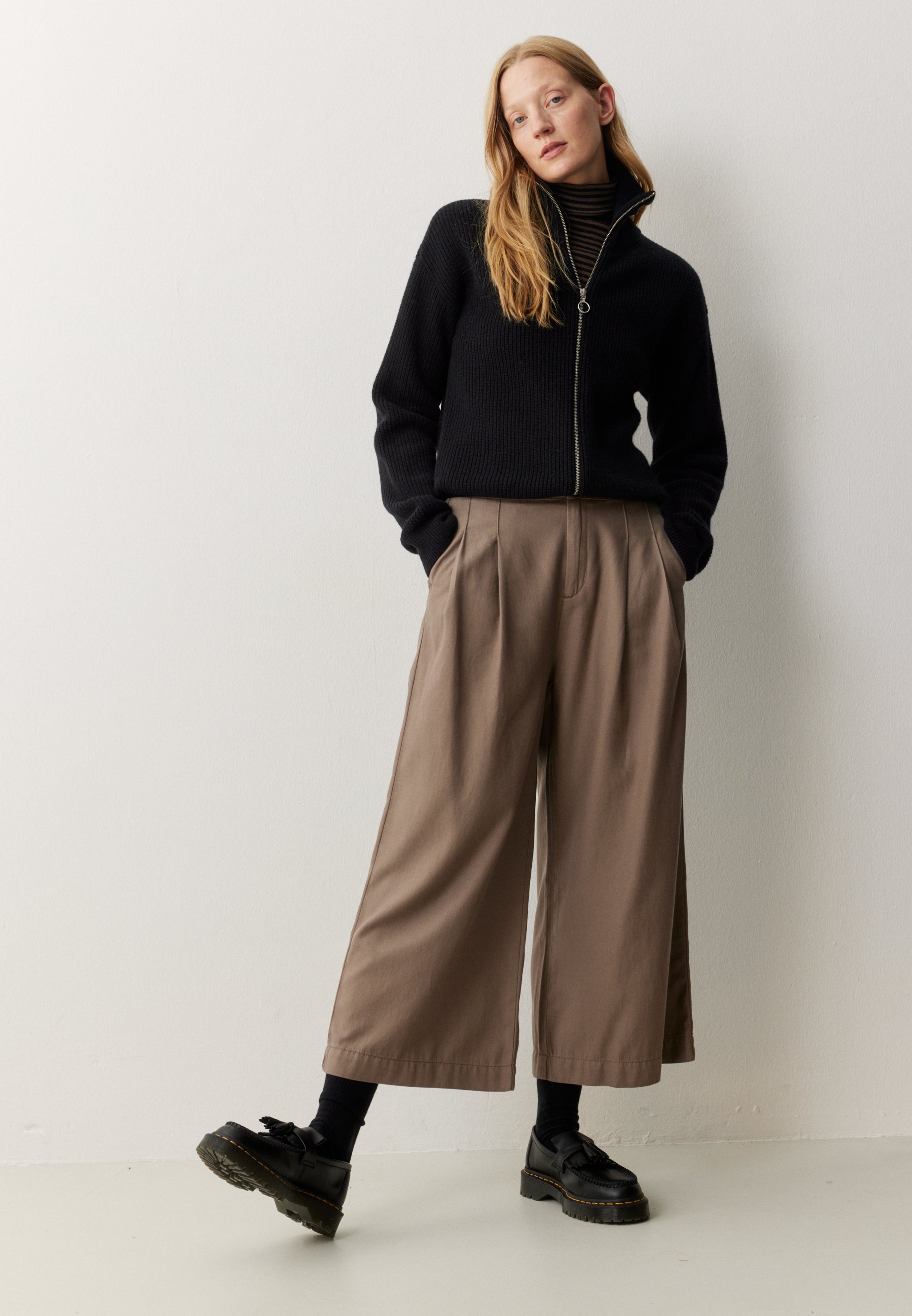 Recolution Ambrosia pantaloni culotte vintage brown lyocell