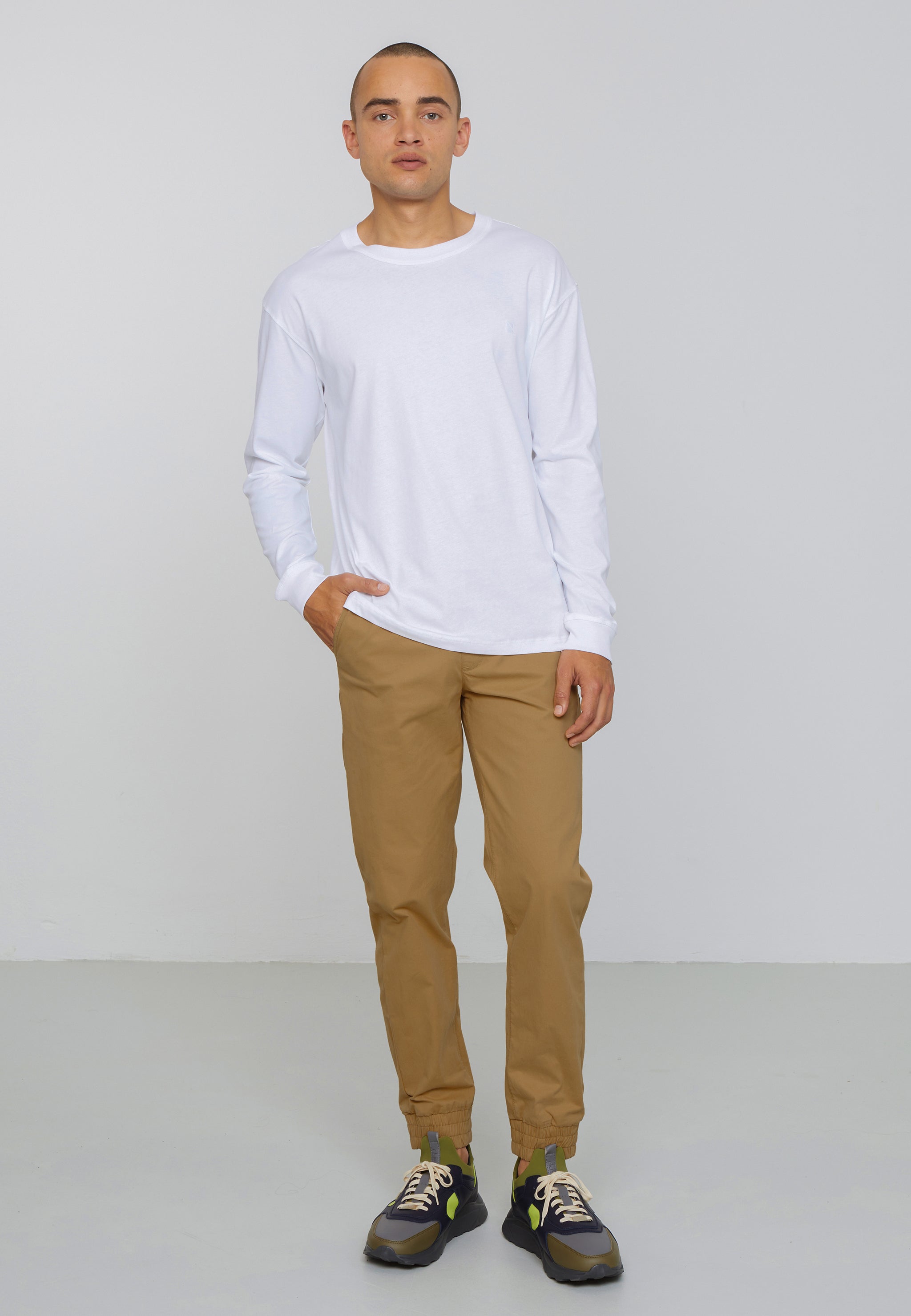 Recolution Musa pantaloni chino dark sand cotone bio
