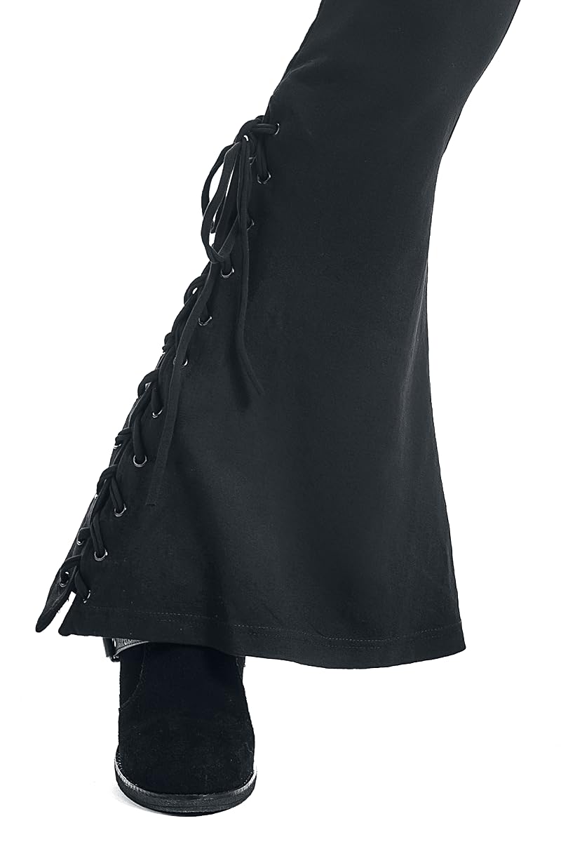 Gothicana by EMP Leggings Neri Bootcut Gonna Pantaloni M Gotici