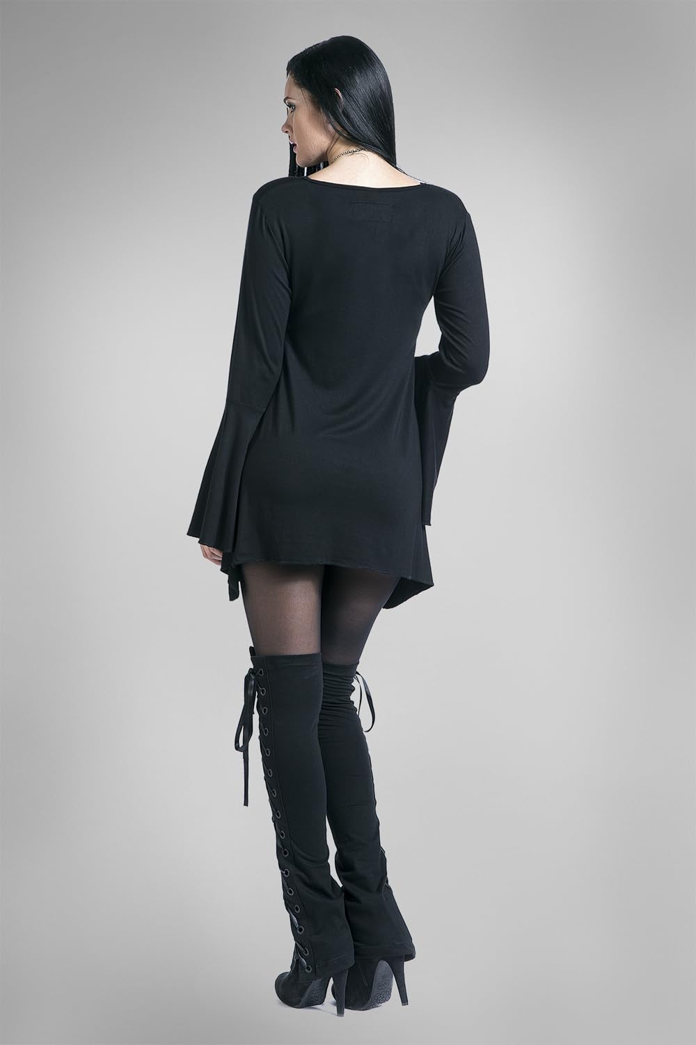 Gothicana by EMP maglia nera maniche svasate L