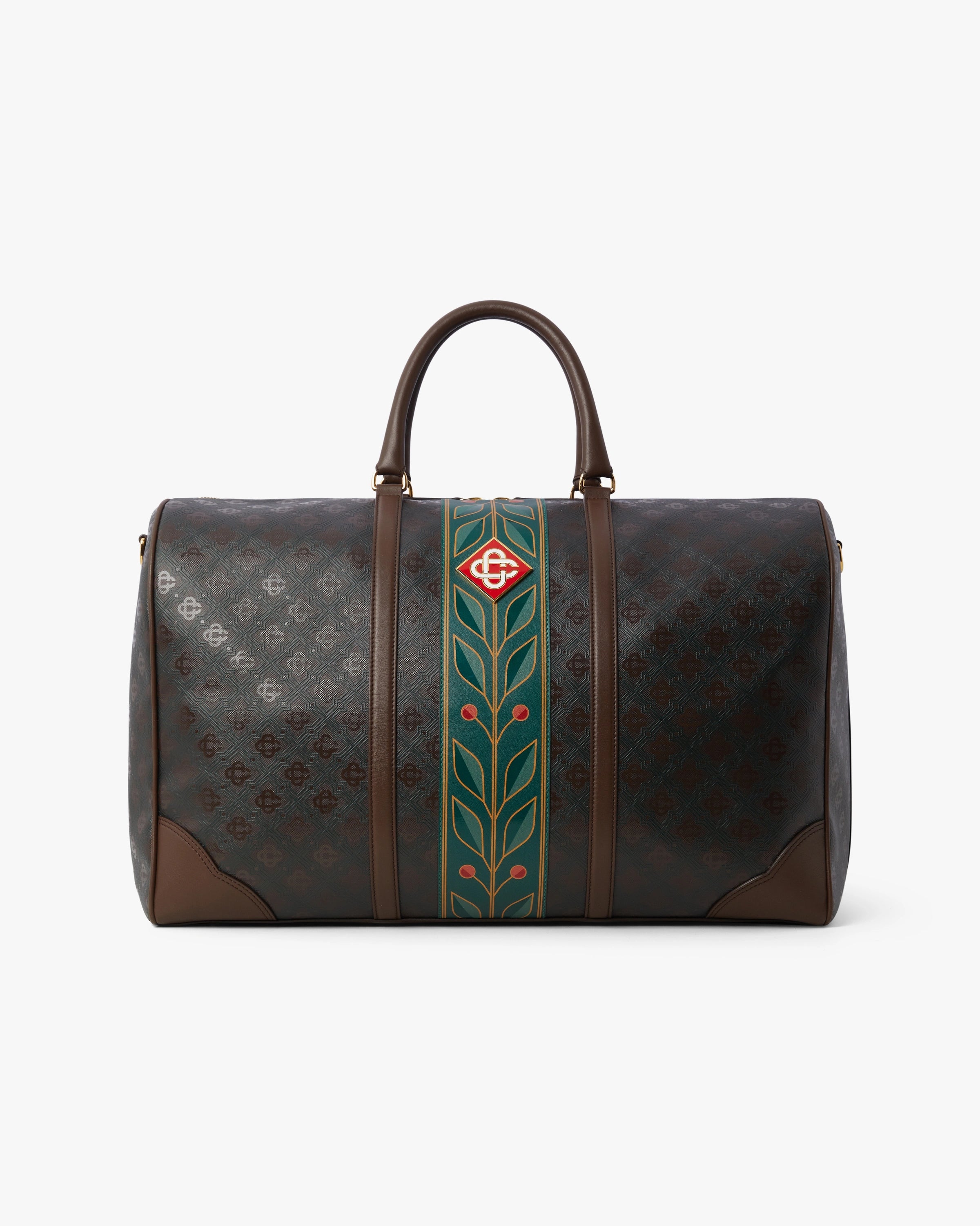 Casablanca Monogram borsa weekender marrone taglia unica