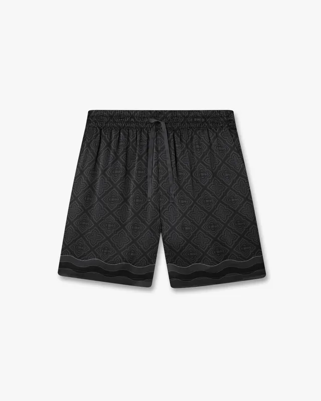 Casablanca Radiating Monogram shorts seta neri