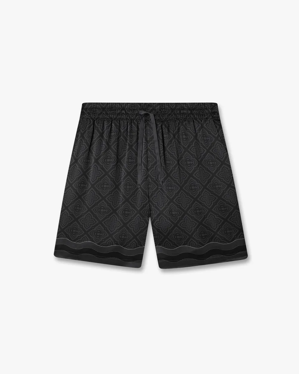 Casablanca Radiating Monogram shorts seta neri