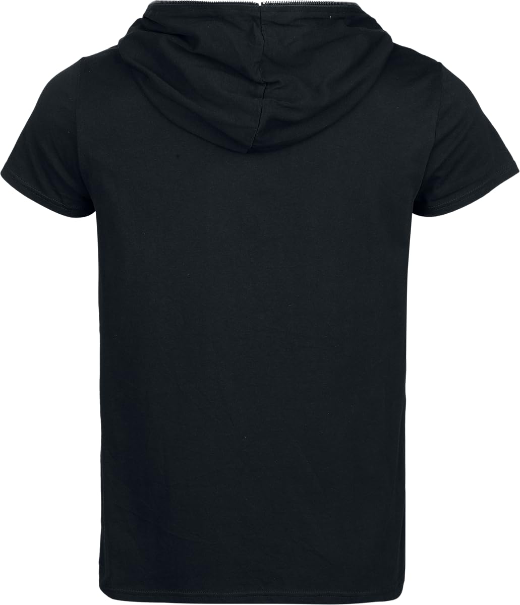 Gothicana by EMP T-Shirt Nera Cappuccio Lacci Taglia M