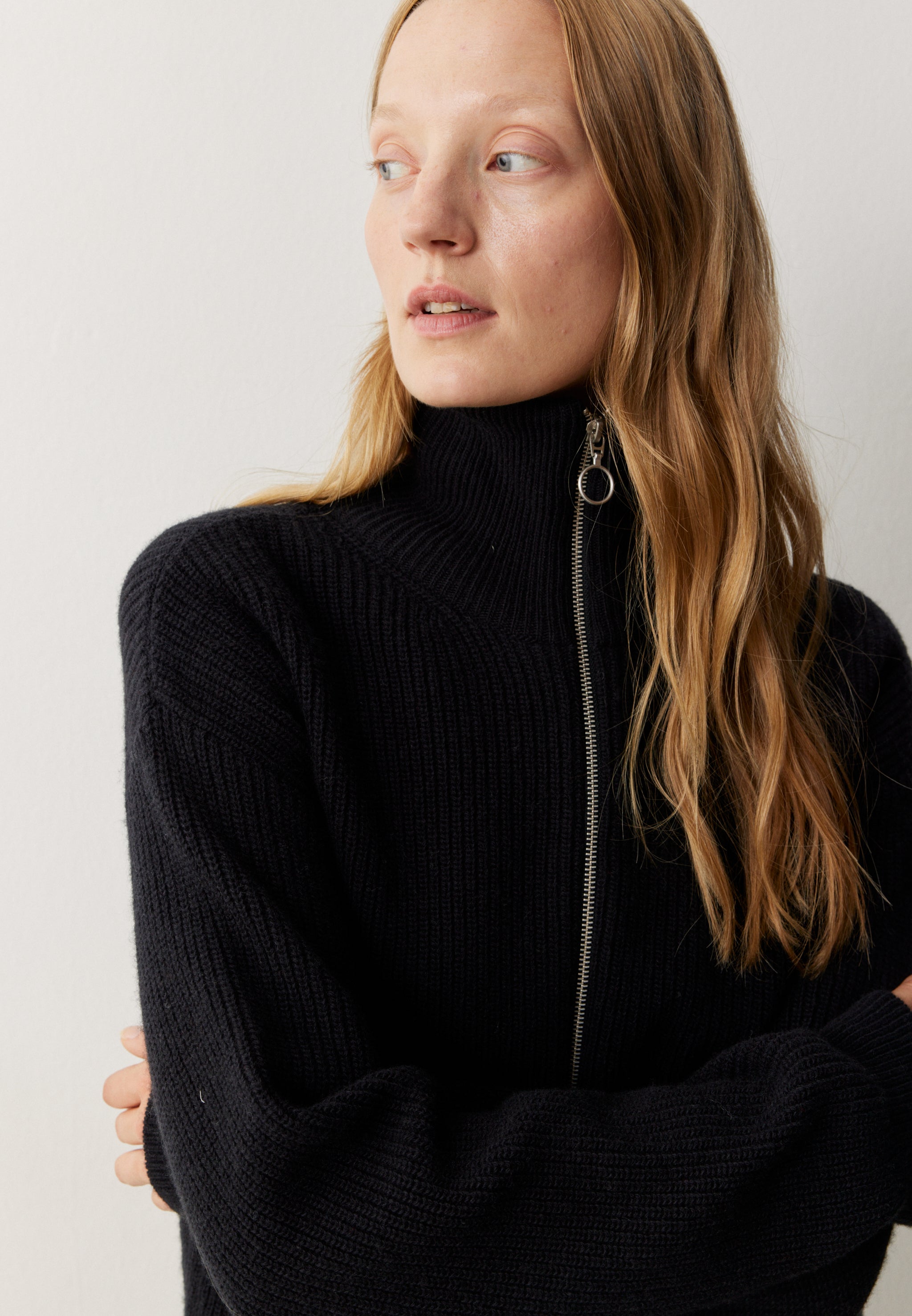 Recolution TAPIOCA cardigan nero lana bio calda