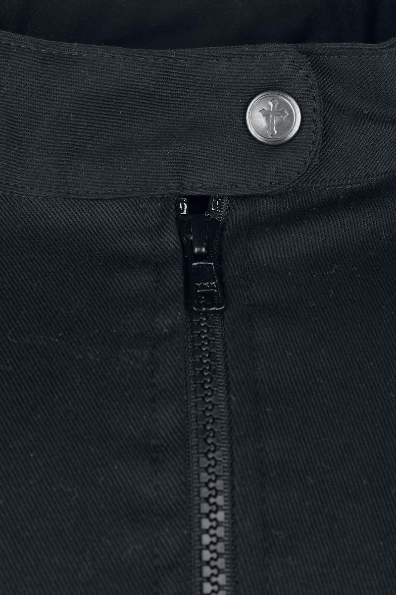 Gothicana by EMP cappotto intermedio nero taglia L imbottito