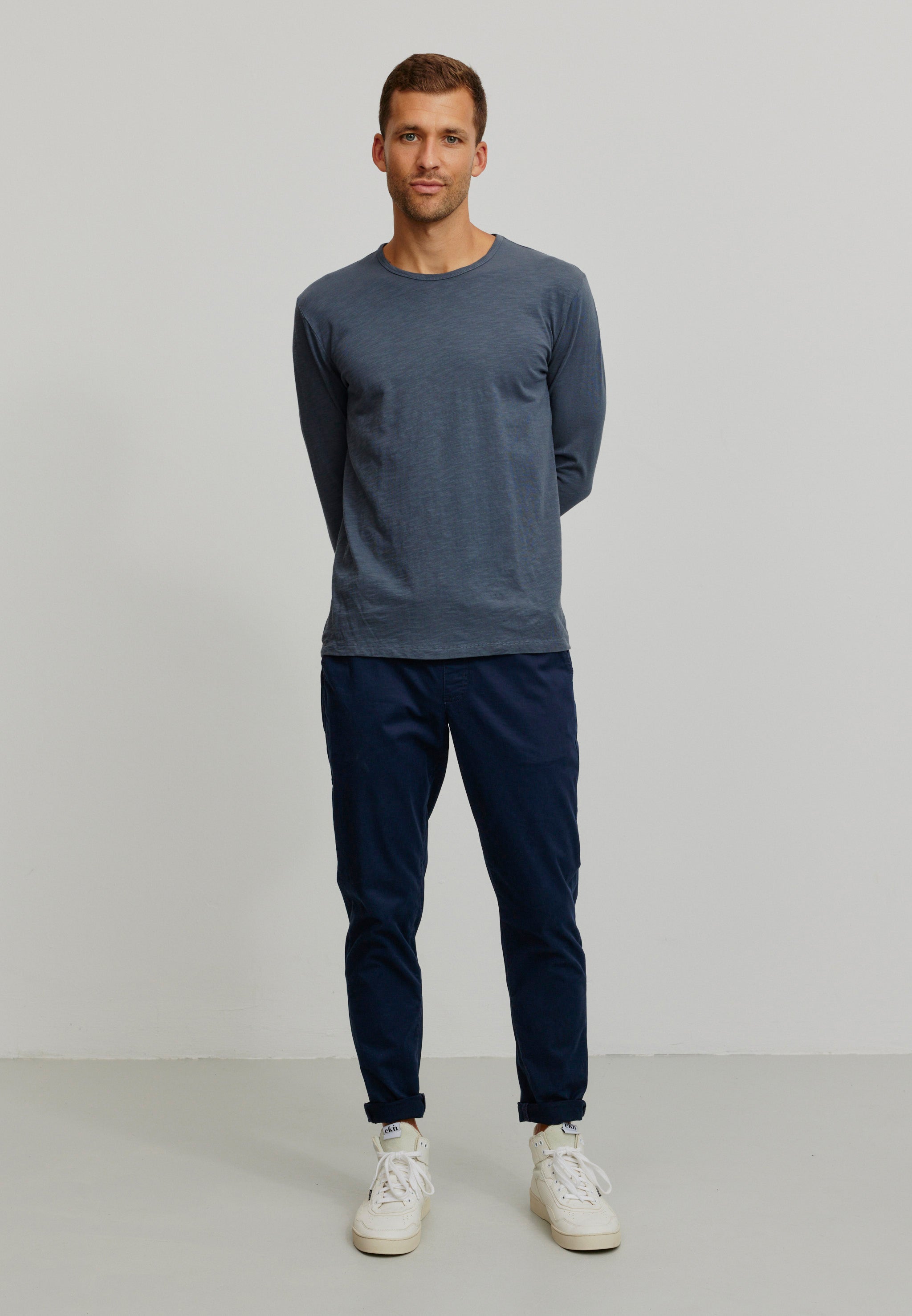 Recolution Taro pantaloni chino dark navy cotone bio
