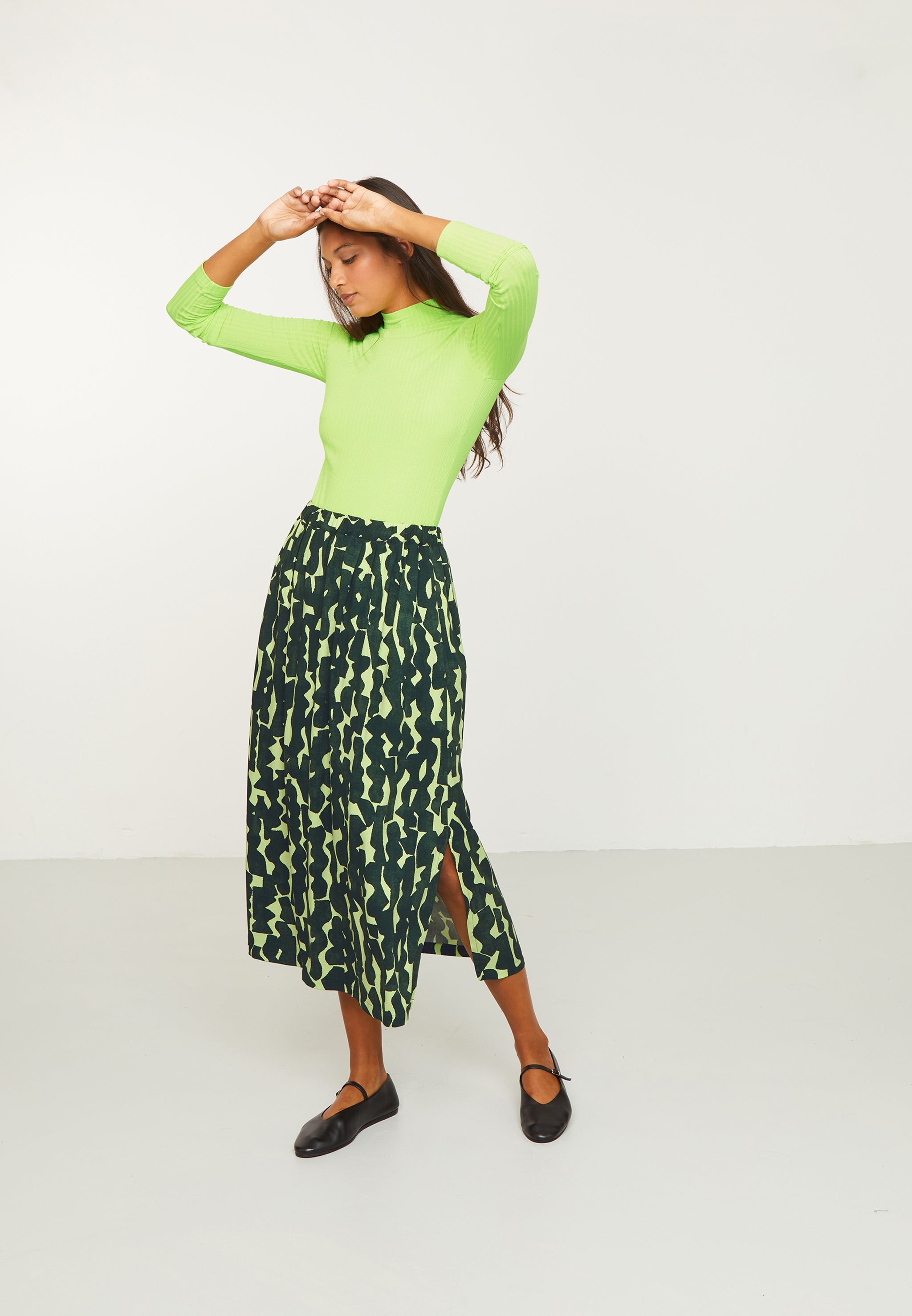 Recolution Crassula longsleeve donna verde viscosa