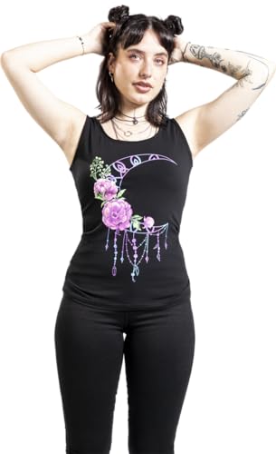 Gothicana by EMP top nero stampa ritagli XXL