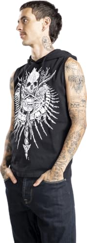 Gothicana by EMP canotta nera con cappuccio gotica