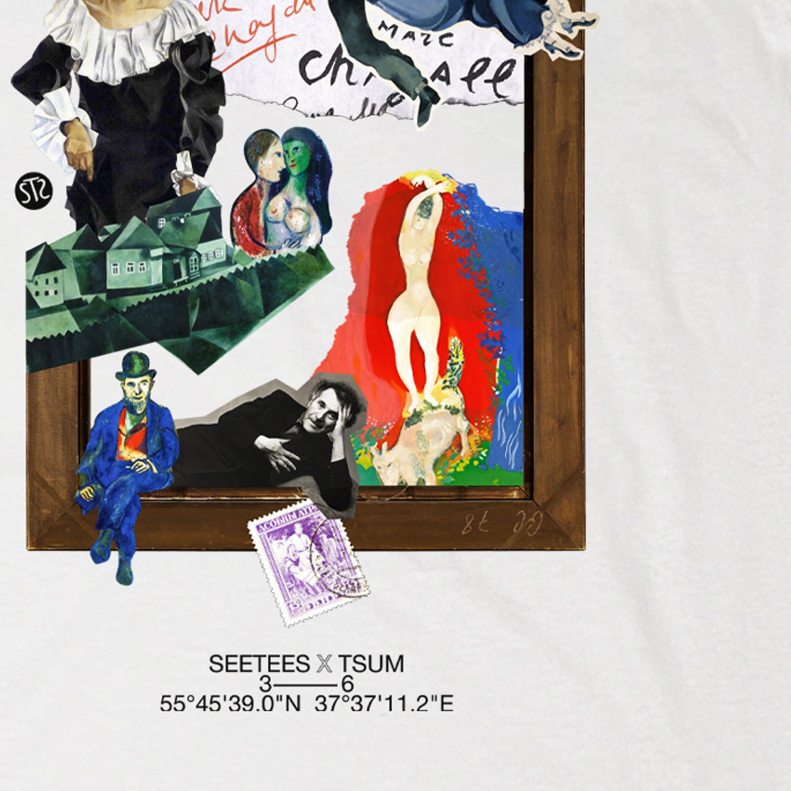 Seetees X TSUM Chagall maglietta vestibilità comoda
