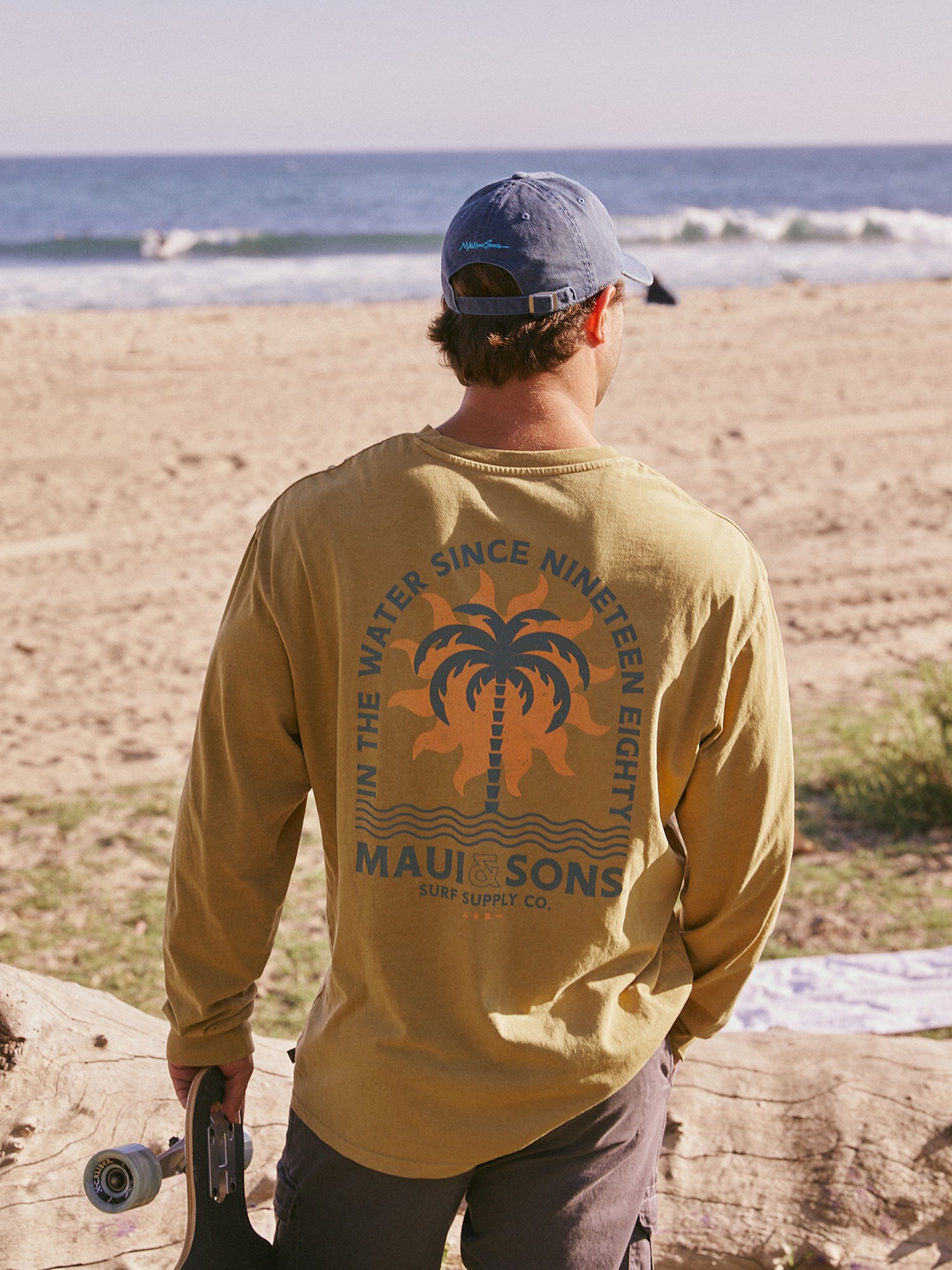 Maui and Sons Way of Water maglia manica lunga golden