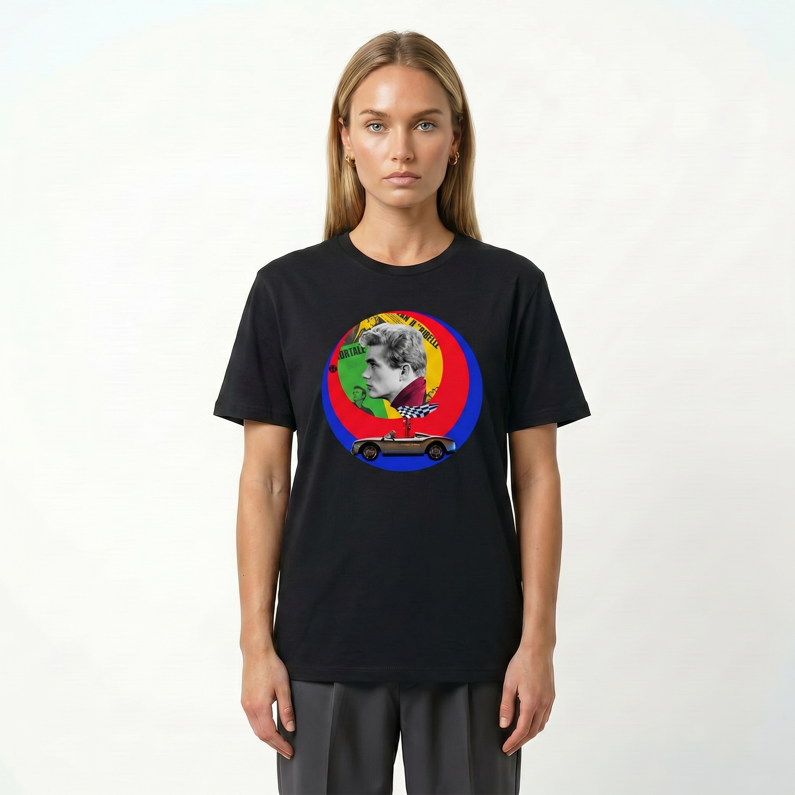 Seetees Dean t-shirt stampa motori comoda
