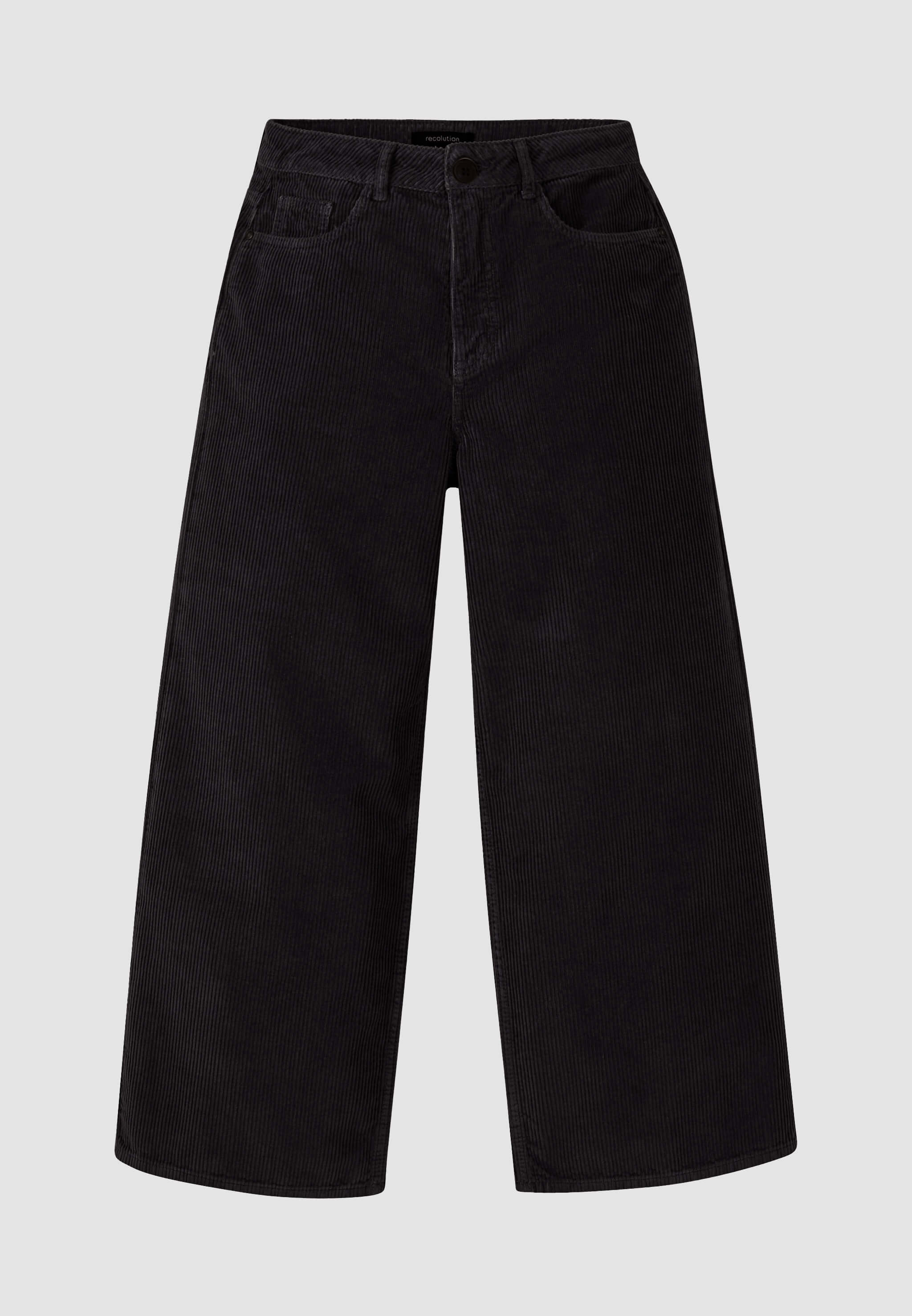 Recolution Erica Corduroy pantaloni donna nero velluto