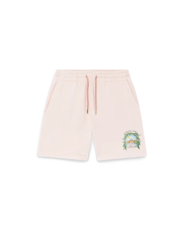 Casablanca L'Arche Sweatshorts pantaloncini rosa cotone bio