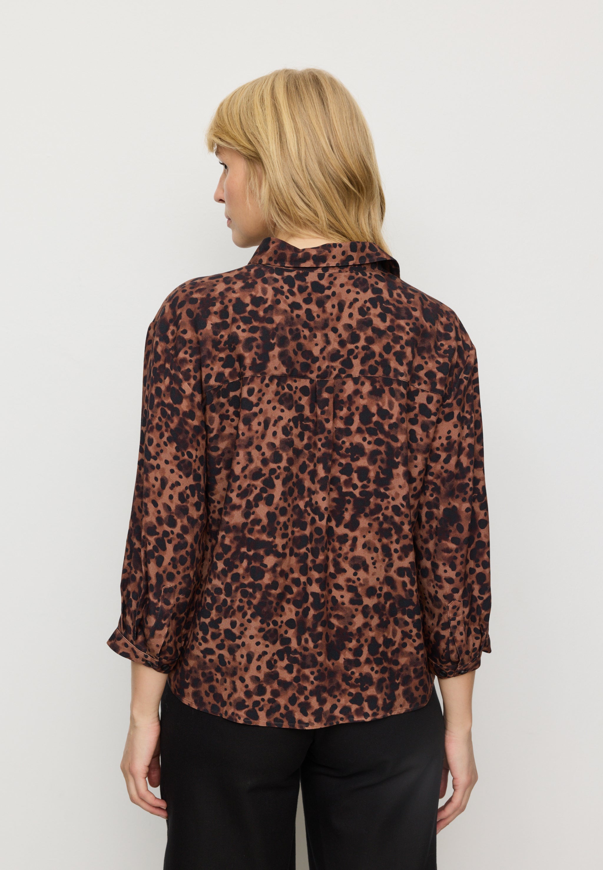 Recolution Cypress Leo camicia marrone viscosa leggera