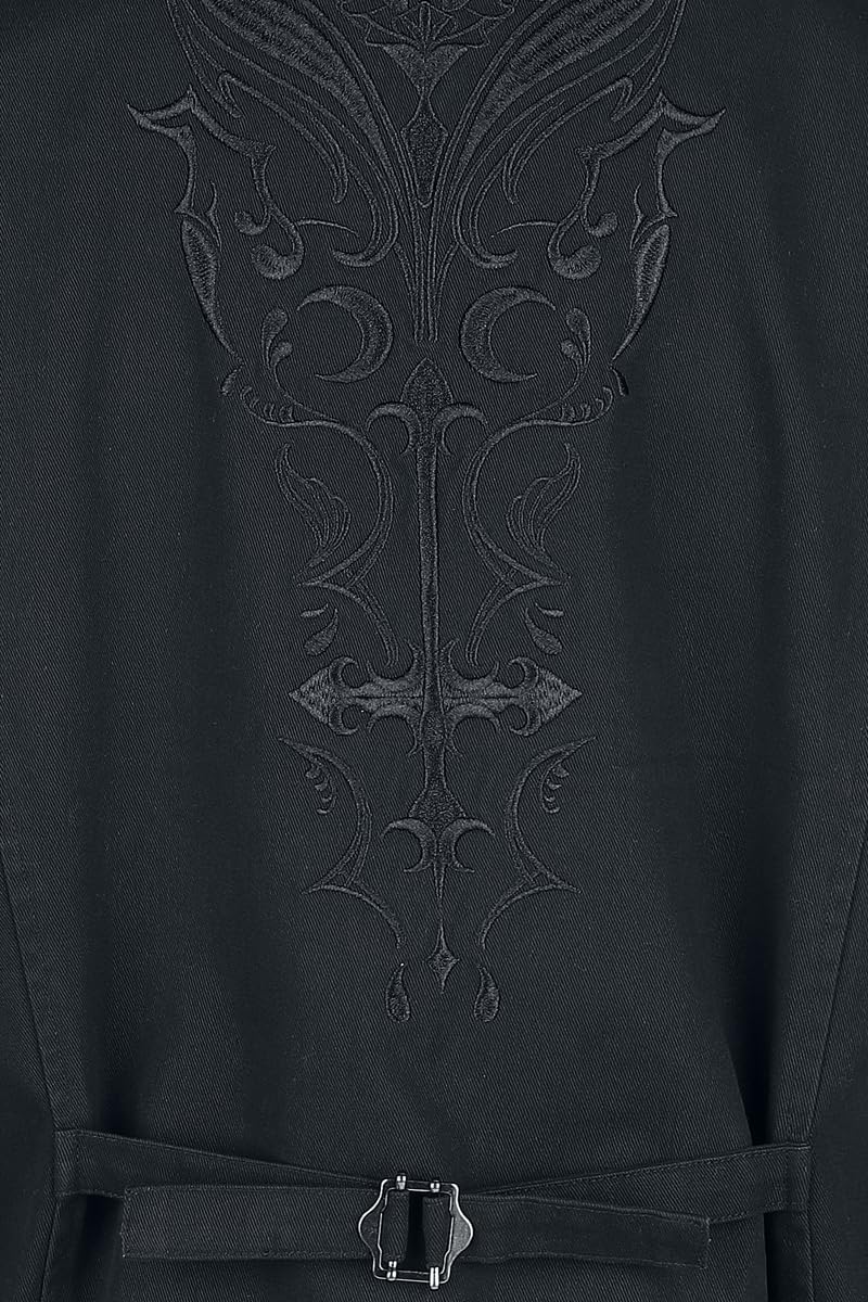 Gothicana by EMP Countess Bathory Gilet Uomo Nero L