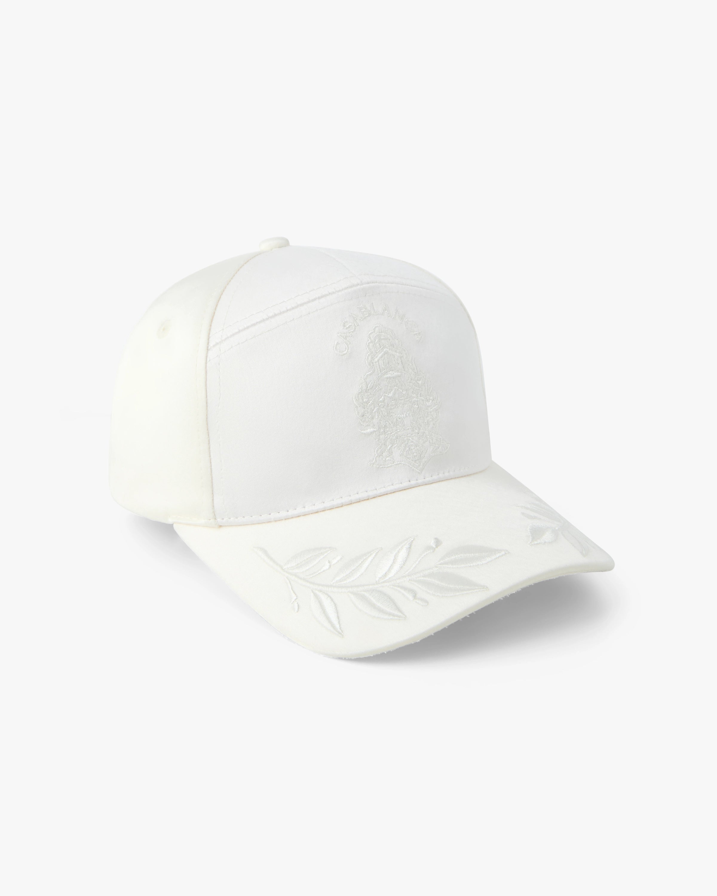 Casablanca Off-White Hotel Emblem Satin Cap cappellino raso