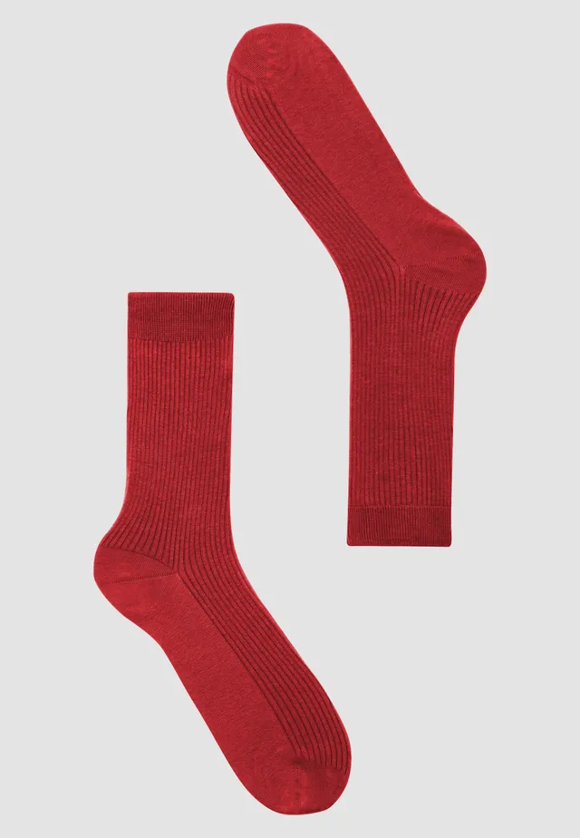 Recolution Herb calzini rossi cotone bio
