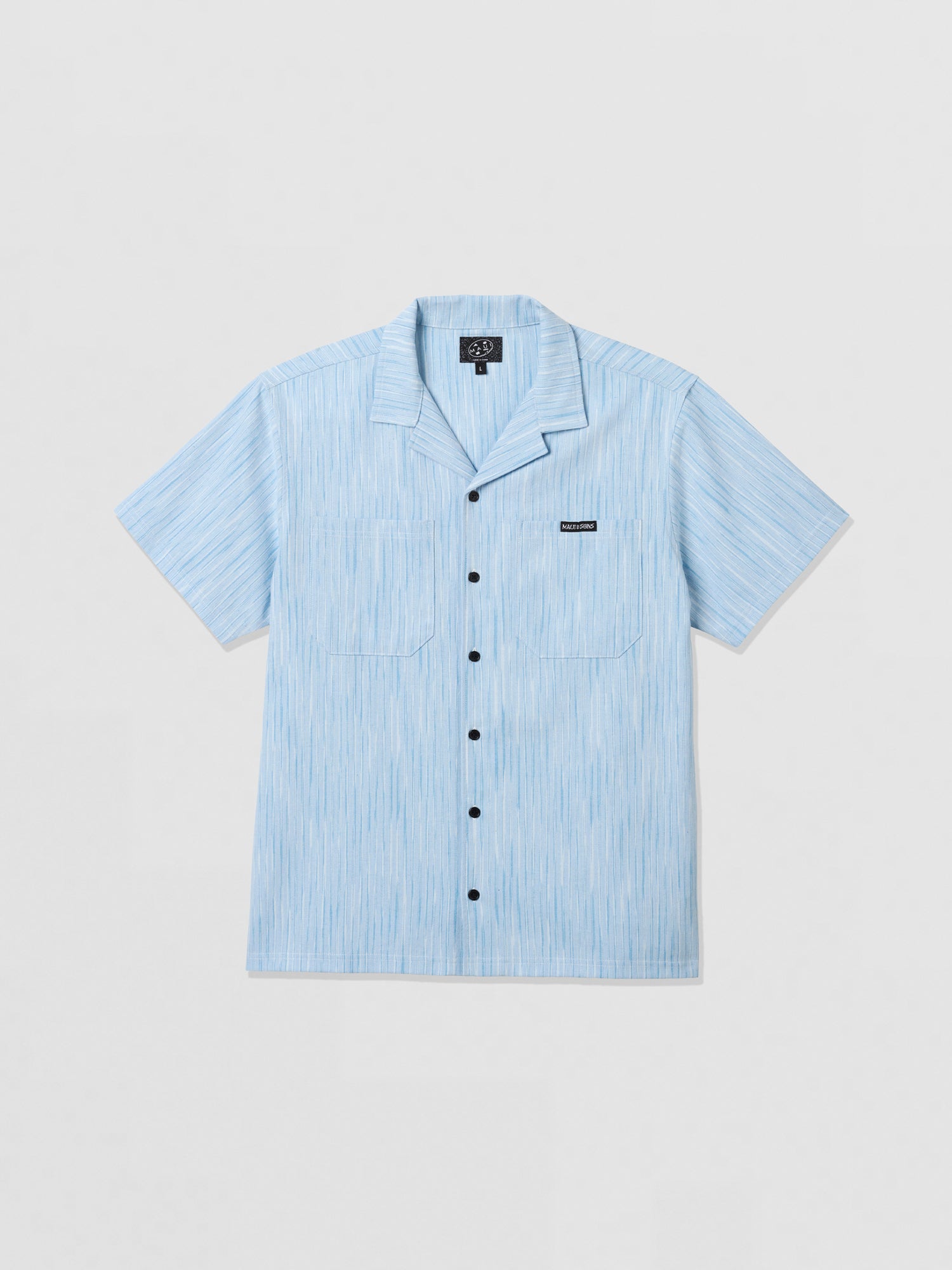 Maui and Sons Ashline camicia manica corta nera cotone
