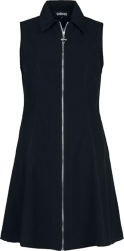 Gothicana by EMP abito trapezio nero M metallo