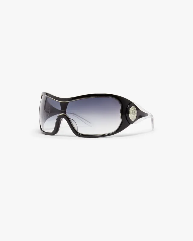Casablanca Black Outline Shield occhiali da sole nero UV