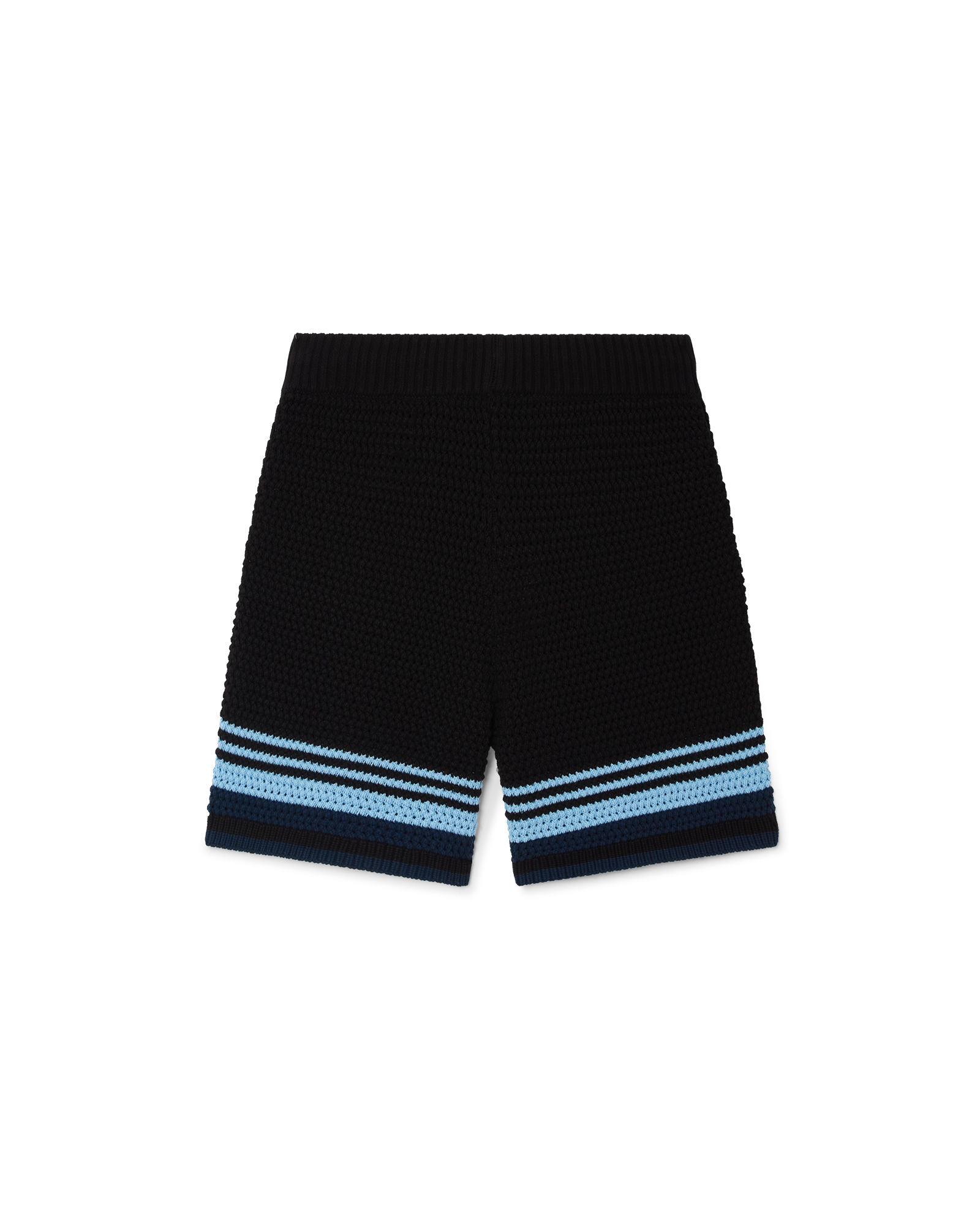 Casablanca Tennis shorts crochet nero cotone