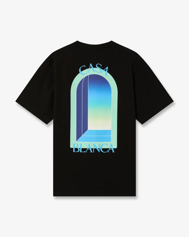 Casablanca L'Arche t-shirt nera cotone bio