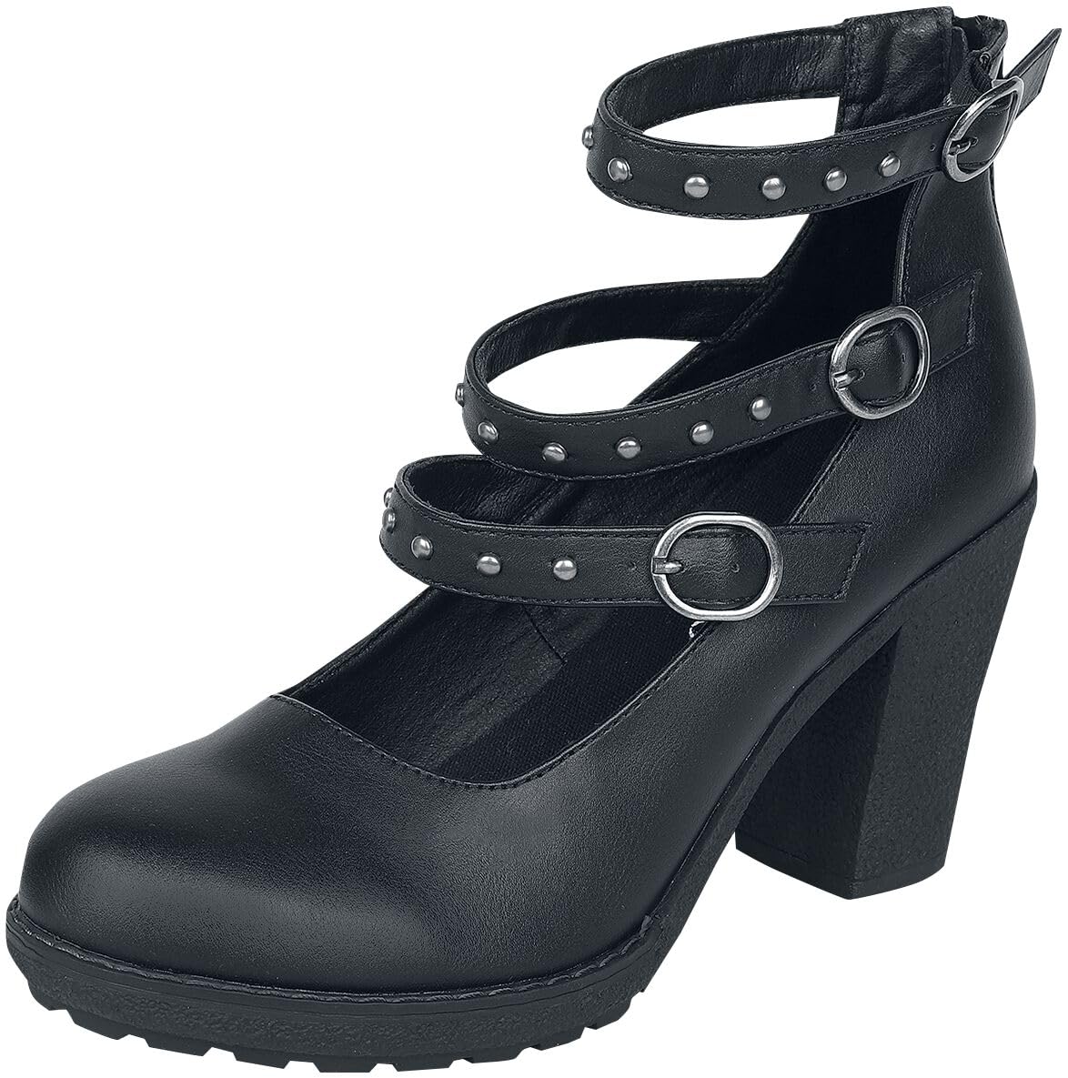 Gothicana by EMP tacchi alti neri con rivetti