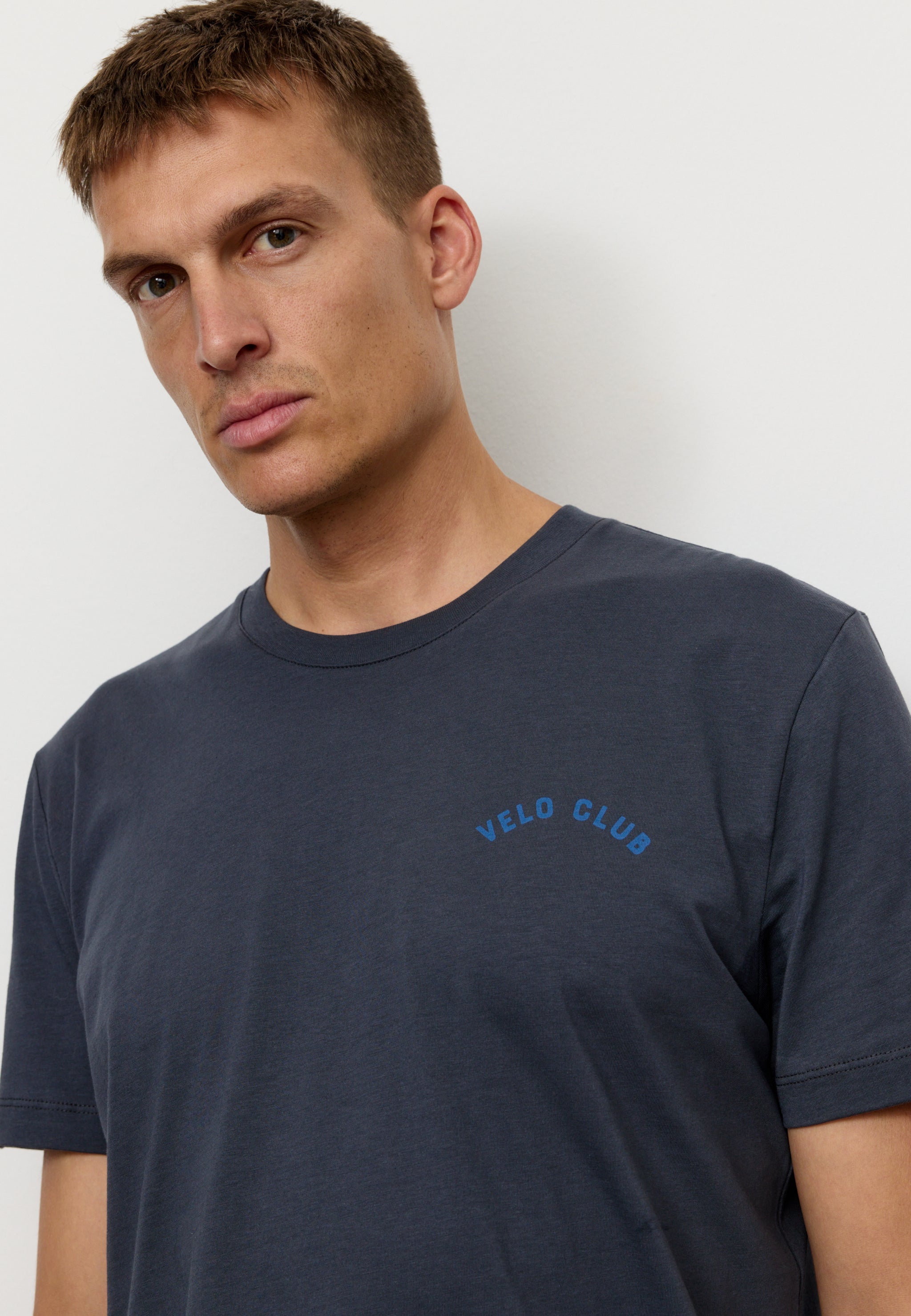 Recolution Agave Velo Club t-shirt grigio scuro cotone bio