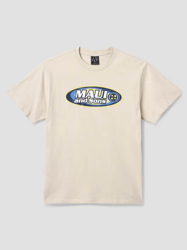 Maui and Sons Elipse Boxy Fit T-Shirt maglietta cemento