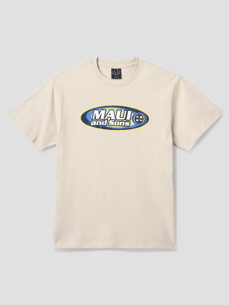 Maui and Sons Elipse Boxy Fit T-Shirt maglietta cemento