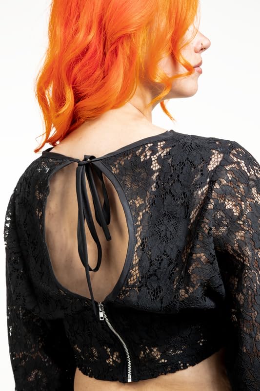 Gothicana by EMP Countess Bathory Blusa Donna Nera L