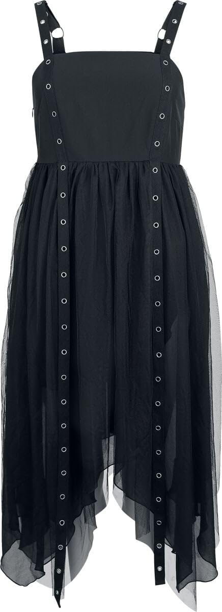 Gothicana by EMP vestito nero midi lunghezza media
