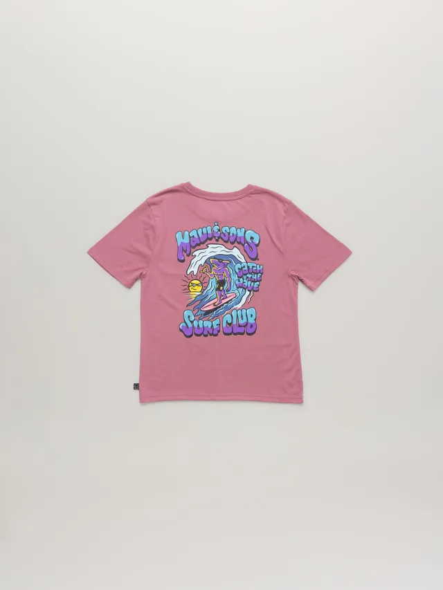 Maui and Sons Surf Club maglietta bambino rosa cotone