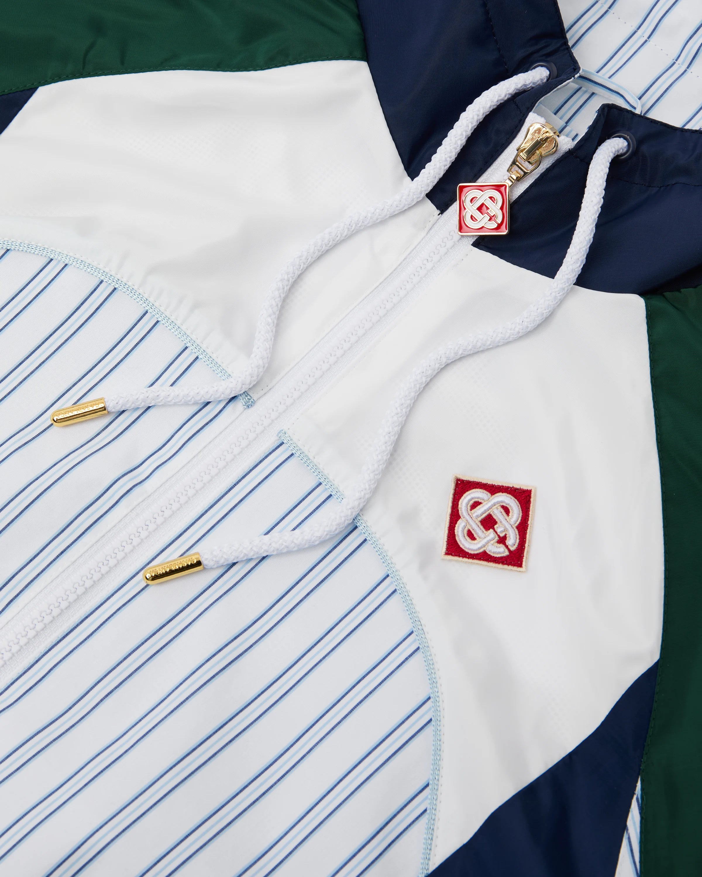 Casablanca Apres Sport Pinstripe Panelled giacca tuta cotone