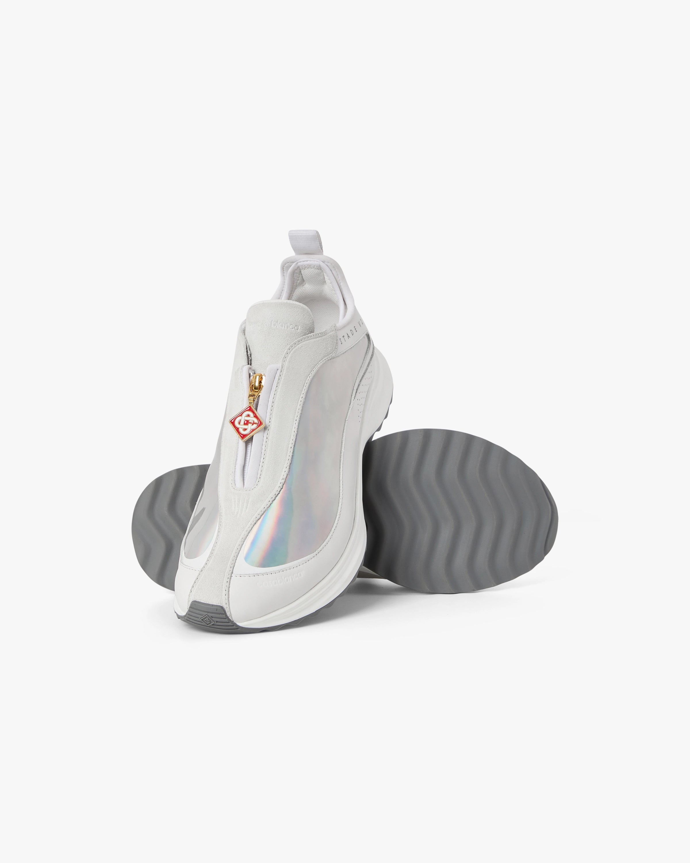 Casablanca Stade Zip sneakers bianche pelle