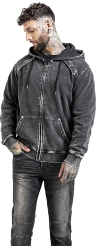 Gothicana by EMP Giacca Uomo Nera Pentagramma XL