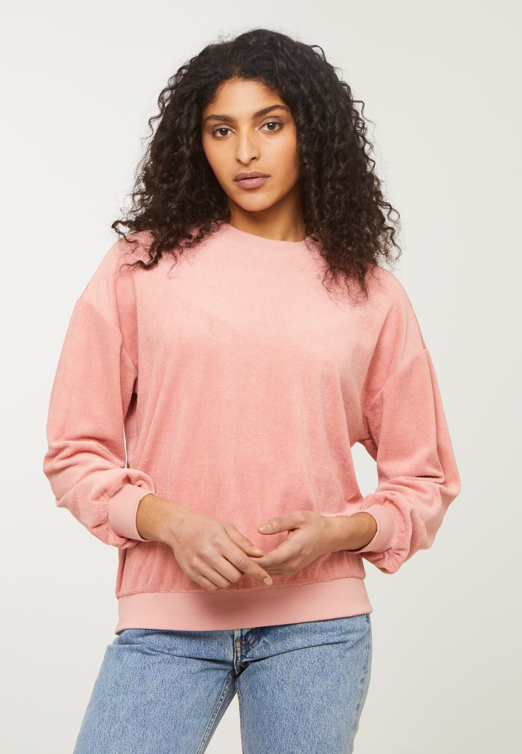 Recolution Nerine felpa ash rose cotone bio