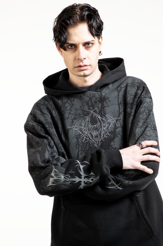 Gothicana by EMP Eternal Allure Felpa Uomo Nero L Cappuccio