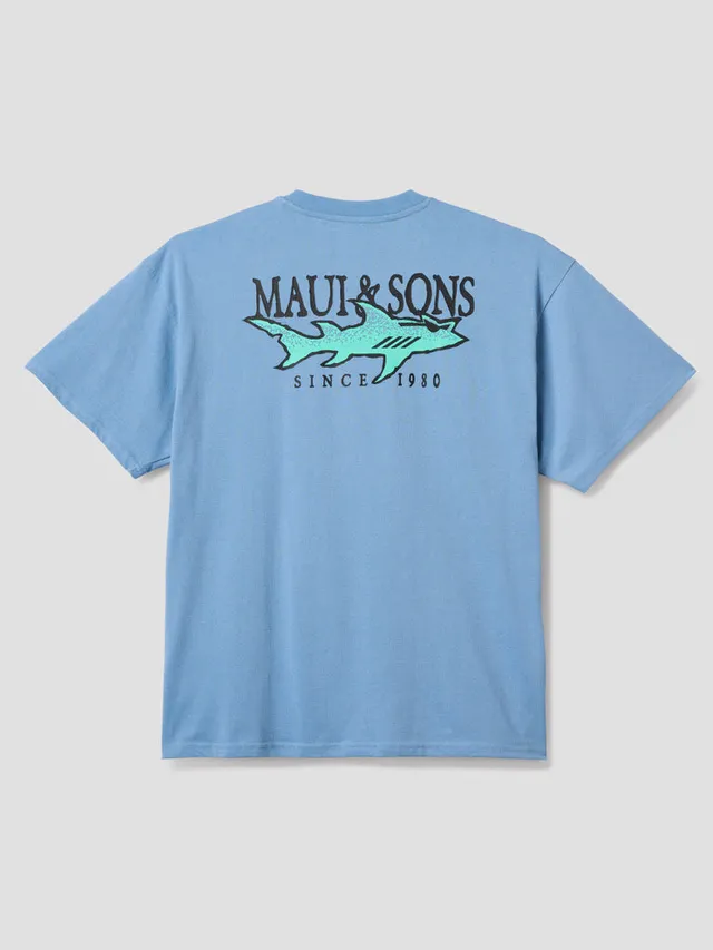 Maui and Sons Rooster Boxy Fit T-Shirt Periwinkle