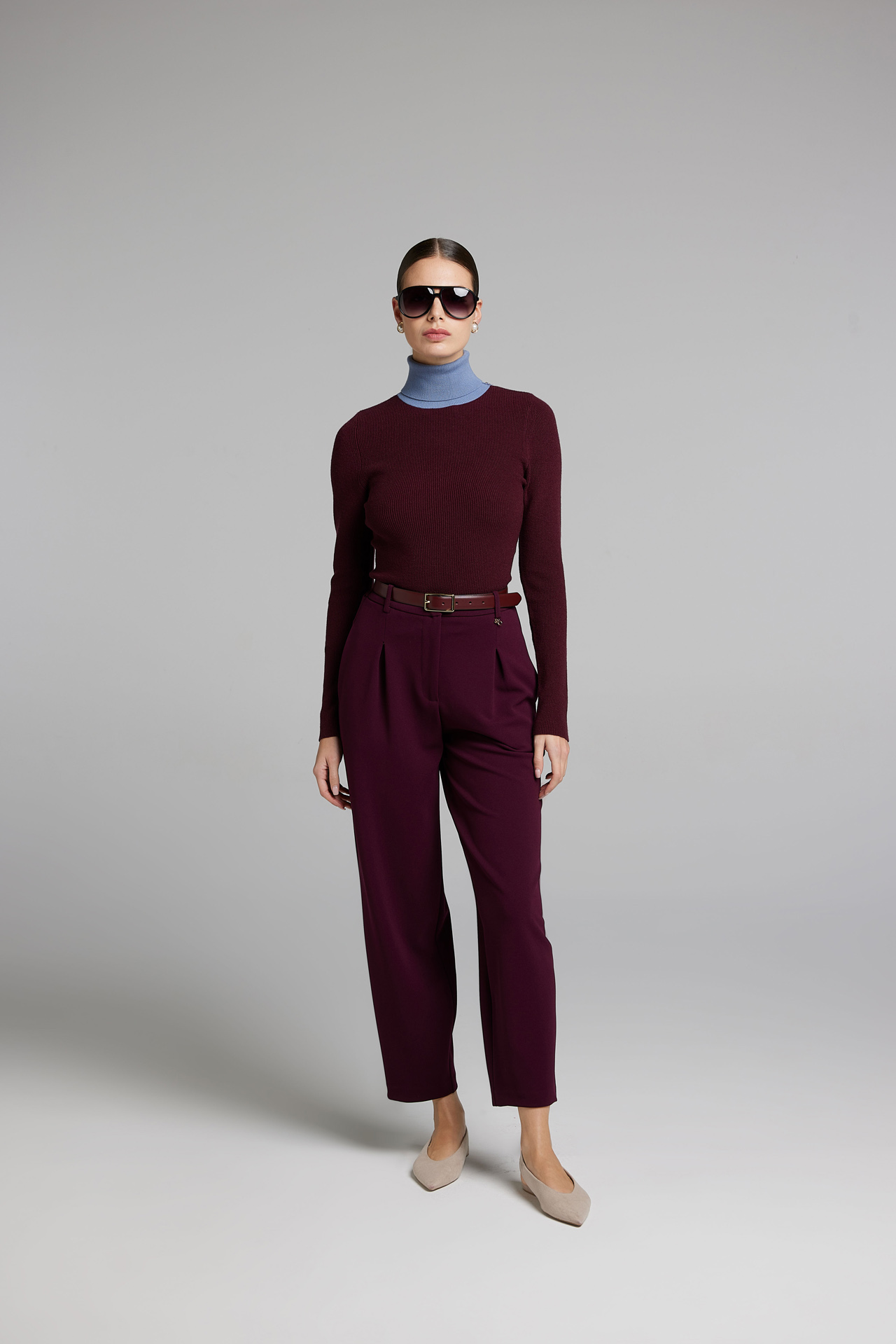Sarah Chole 27827 pantalone scuba twill elasticizzato