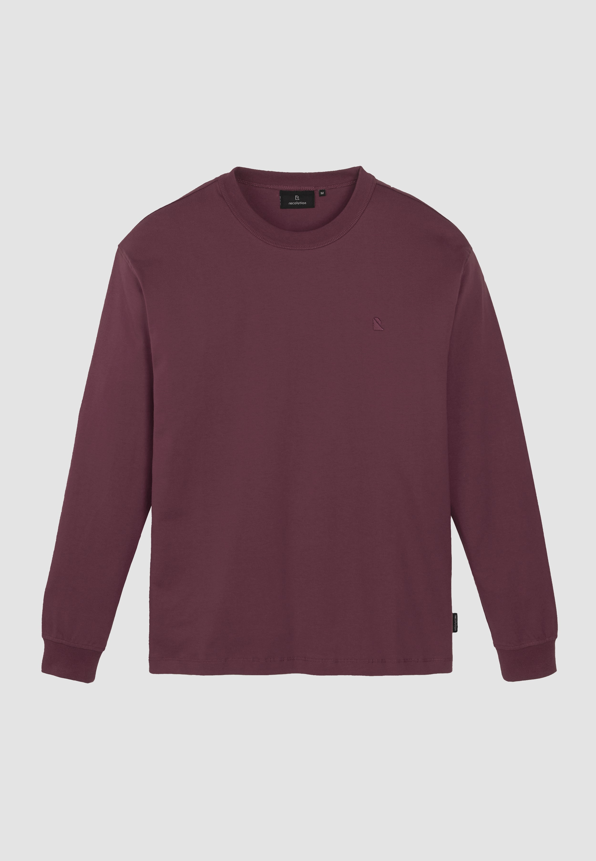 Recolution Papaya longsleeve dark plum cotone bio