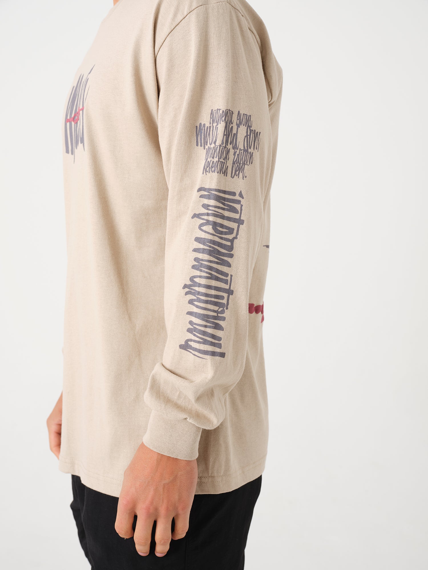Maui and Sons Mountain maglia manica lunga sabbia cotone