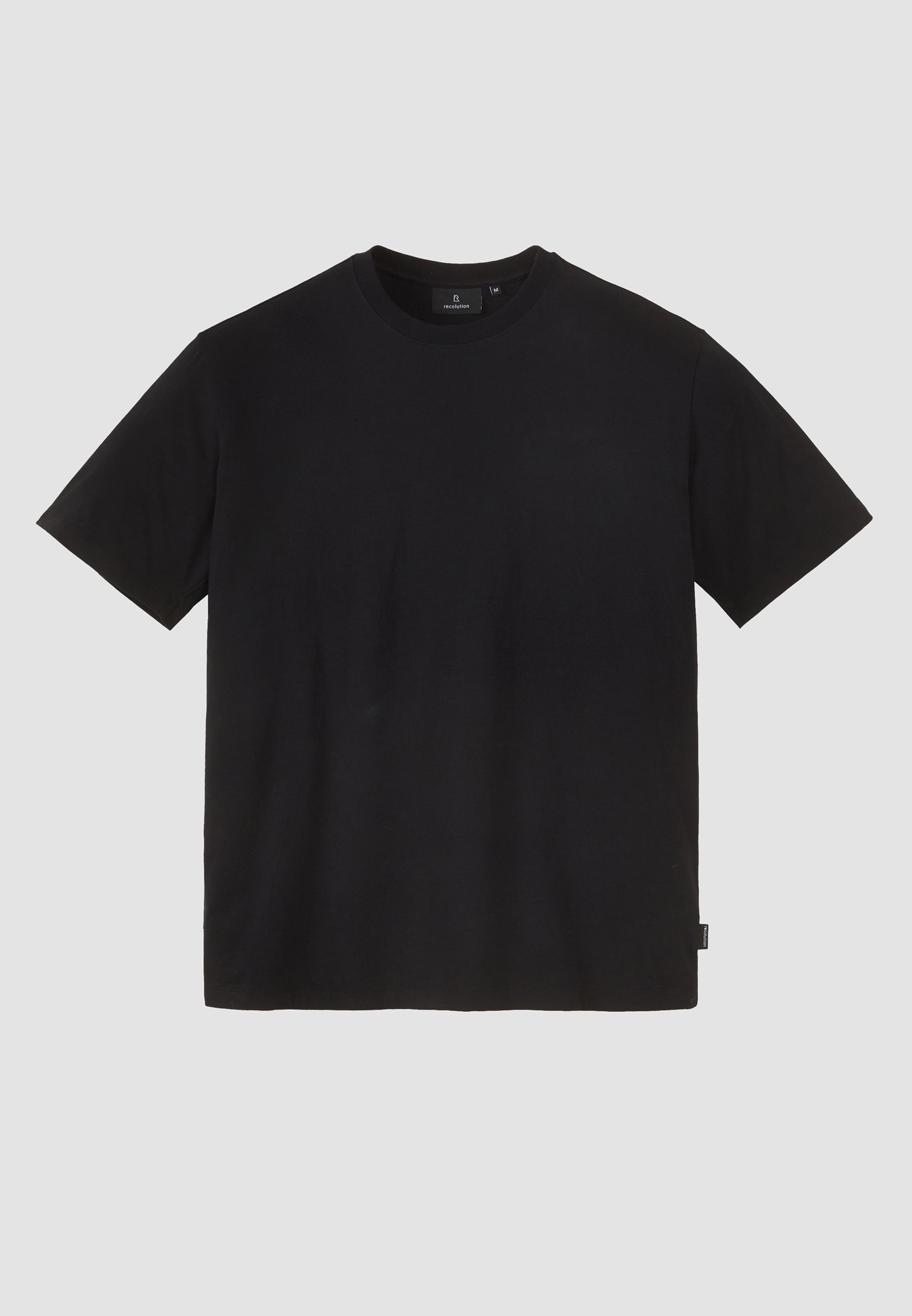 Recolution Aposeris t-shirt nero cotone bio uomo