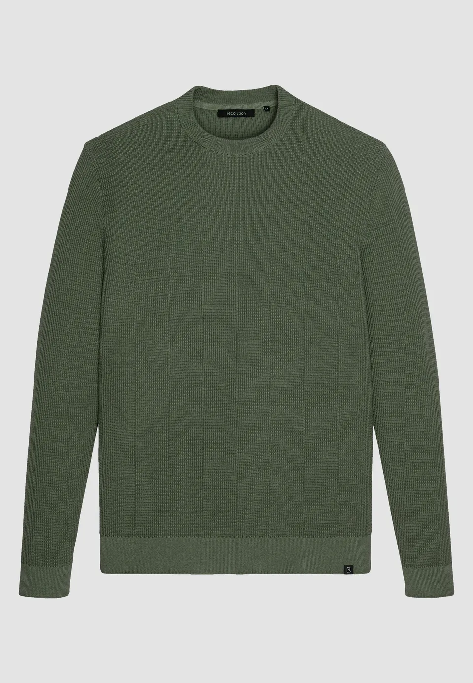 Recolution Lupin maglione cotone bio verde kaki