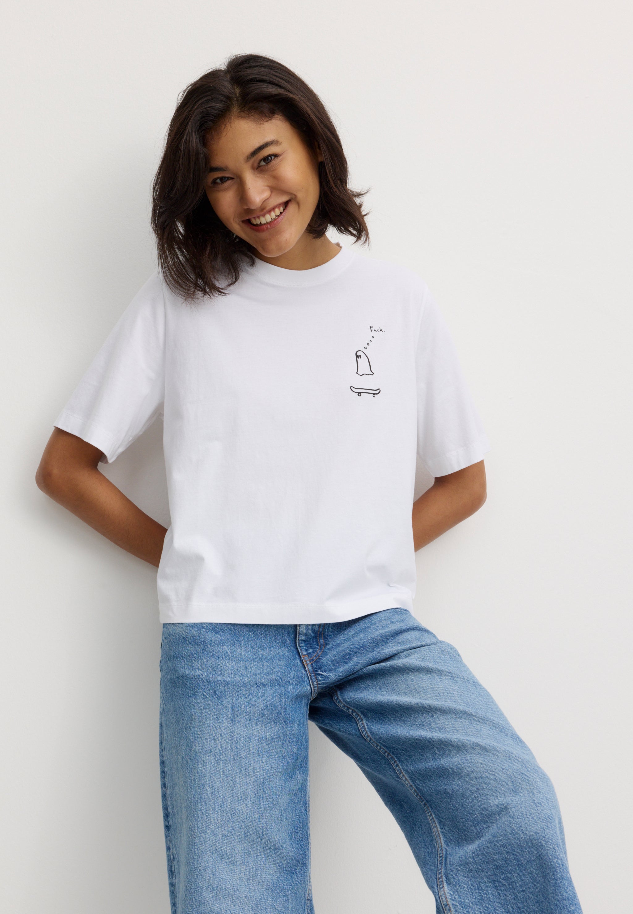 Recolution Azolla Geisterfahrer t-shirt cotone bianca